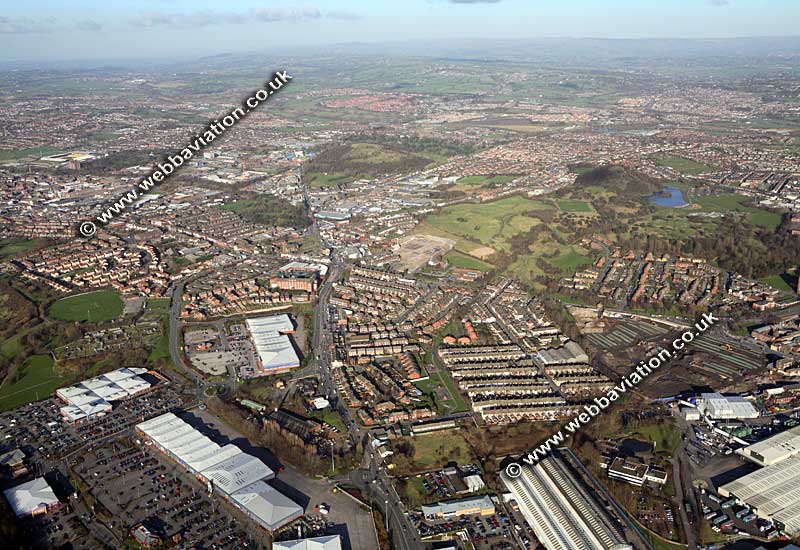 Etruria Stoke-on-Trent Staffordshire aerial photograph 