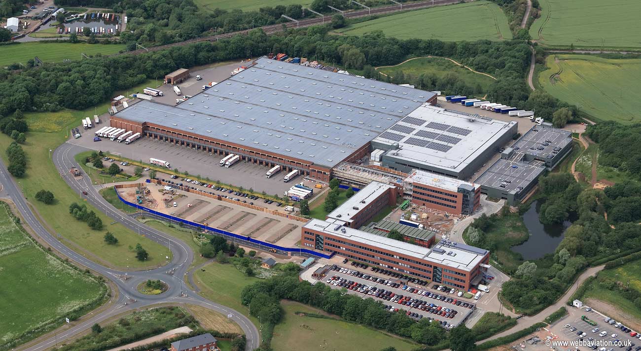  Aldi UK Headquarters in Atherstone aerial photograph