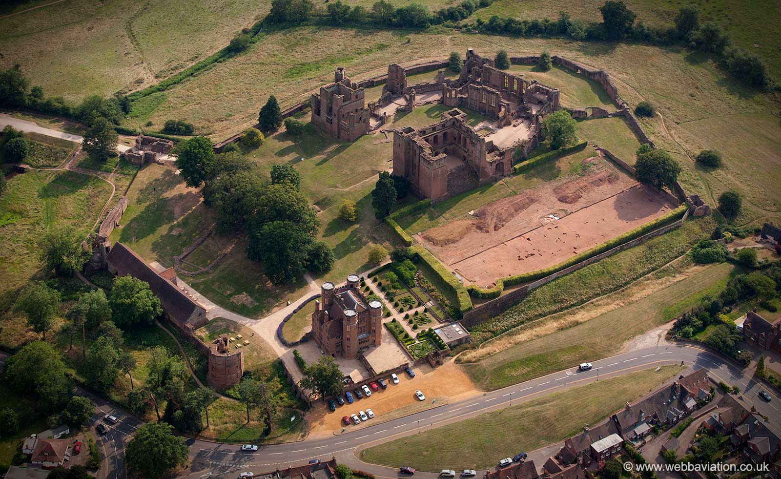 Kenilworth Castle aerial photograph