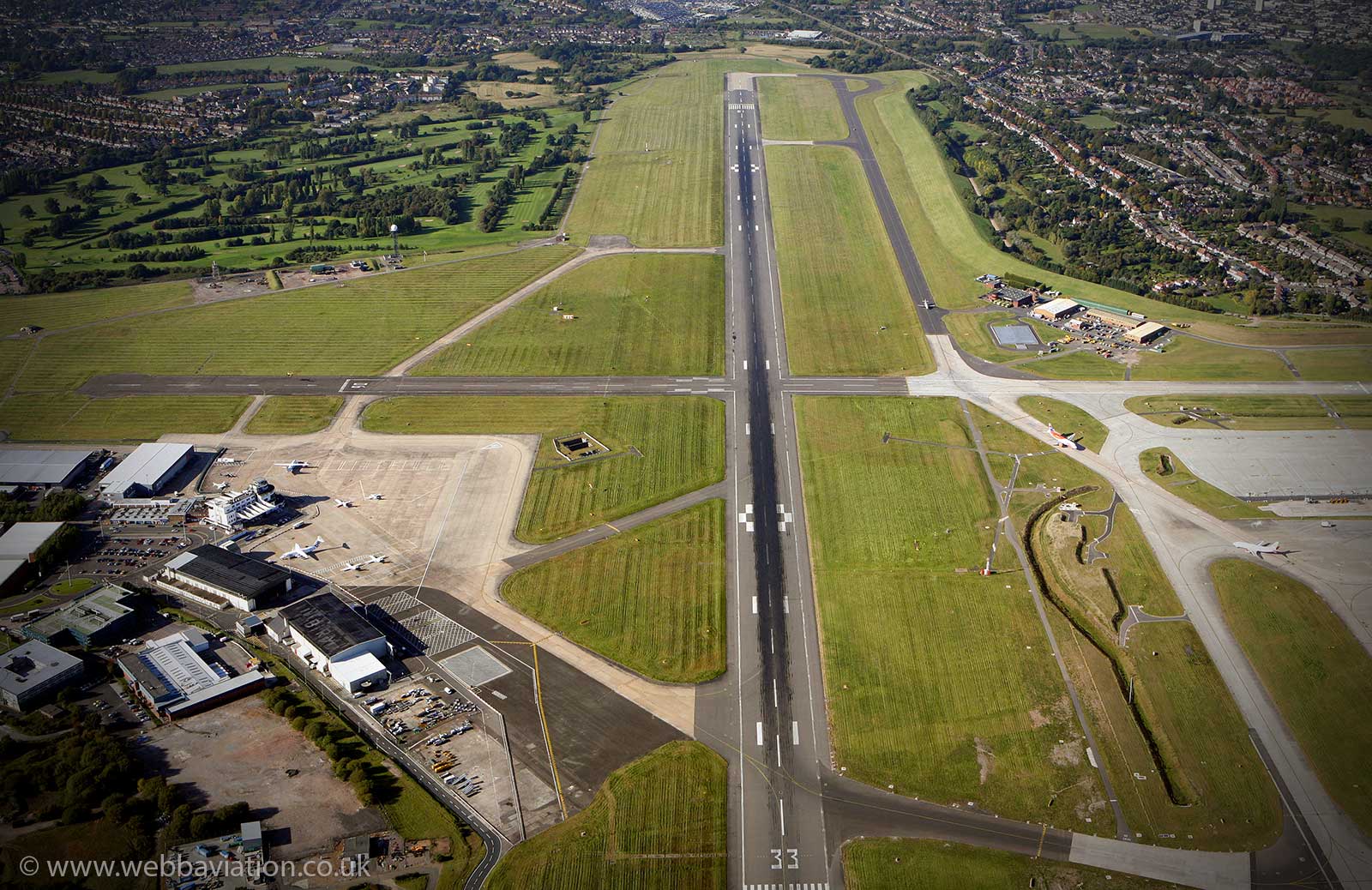 Birmingham Airport aerial photograph 