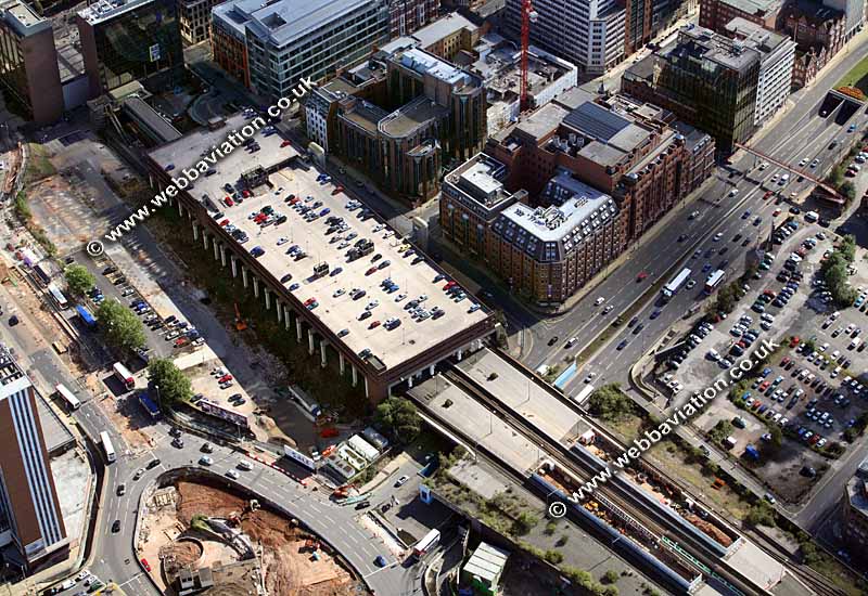 Snow Hill station  Birmingham West Midlands aerial photograph 