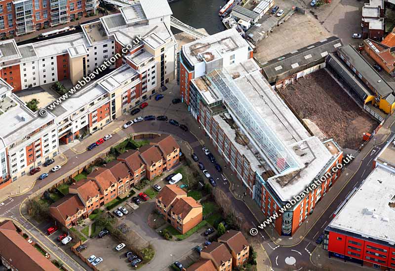 Jupiter Apartments Birmingham West Midlands aerial photograph 