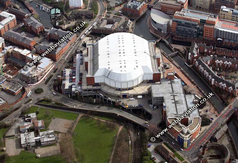 Barclaycard Arena / National Indoor Arena (NIA)  Birmingham West Midlands aerial photograph 