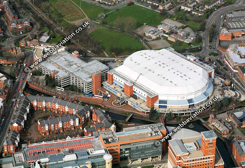 Barclaycard Arena / National Indoor Arena (NIA)  Birmingham West Midlands aerial photograph 