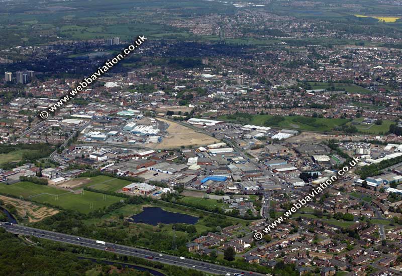 Bloxwich Walsall West Midlands aerial photograph 