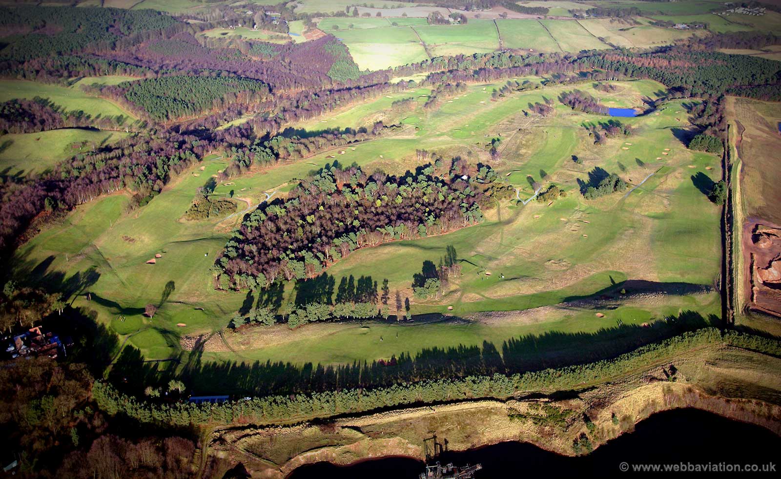 Delamere Forest Golf Club aerial photograph