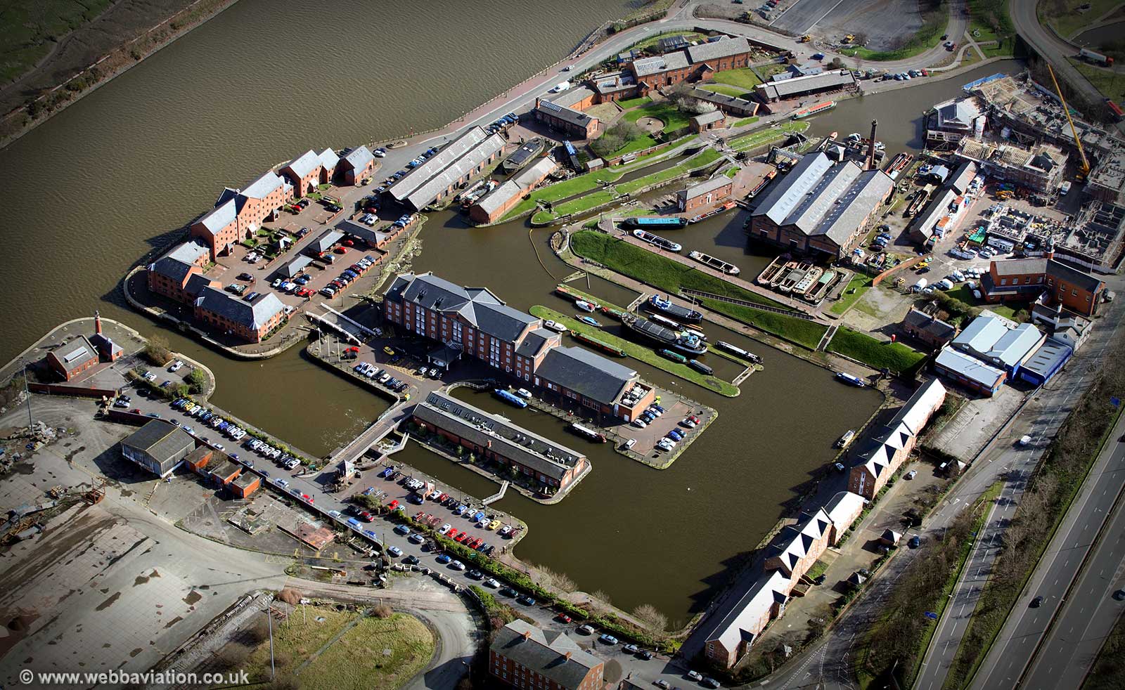 National Waterways Museum aerial photograph