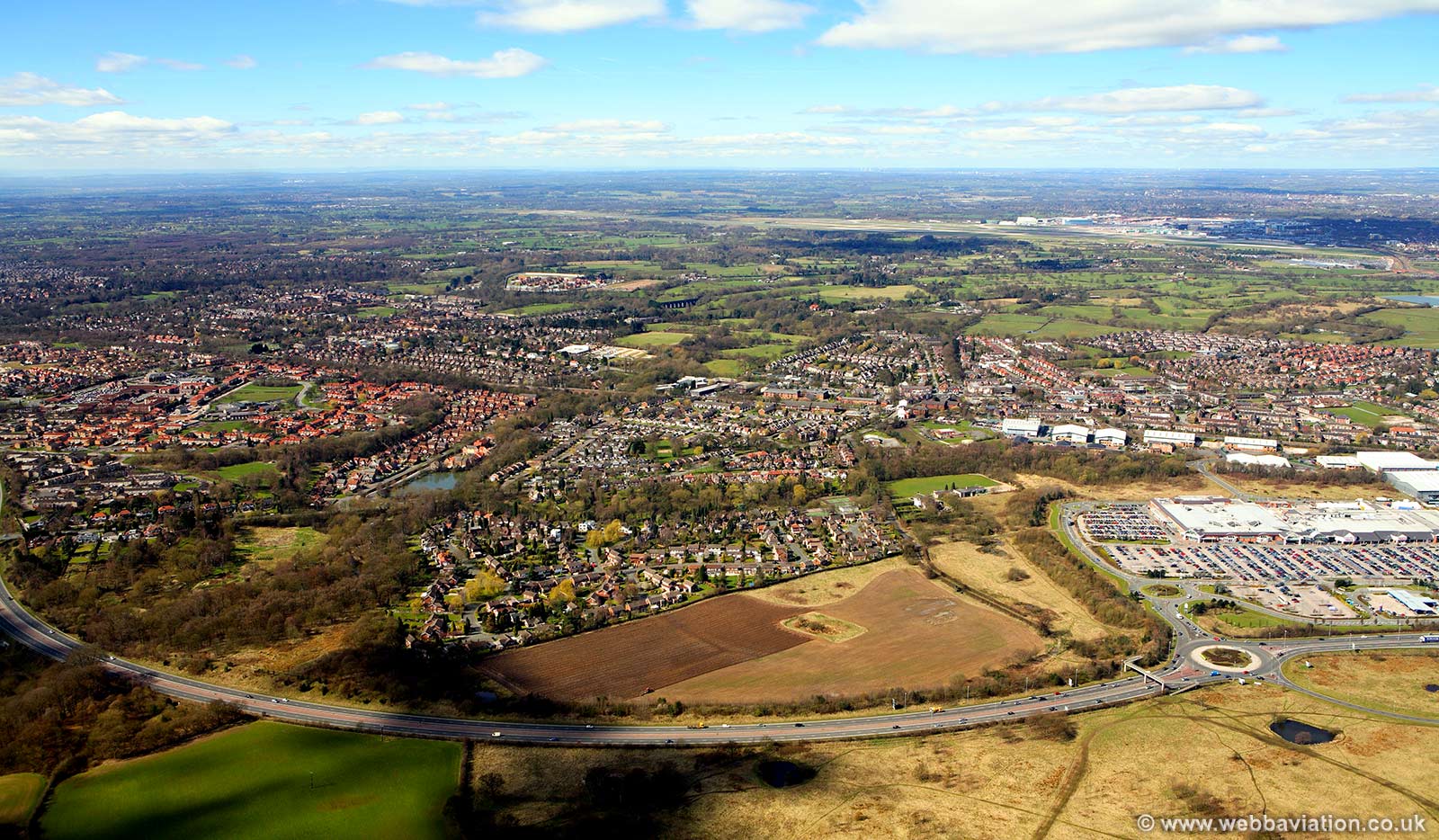 Handforth Cheshire aerial photograph