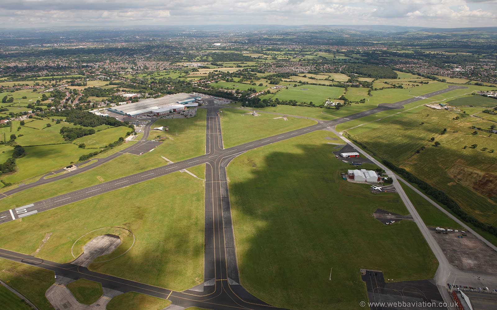 Woodford Aerodrome from the air