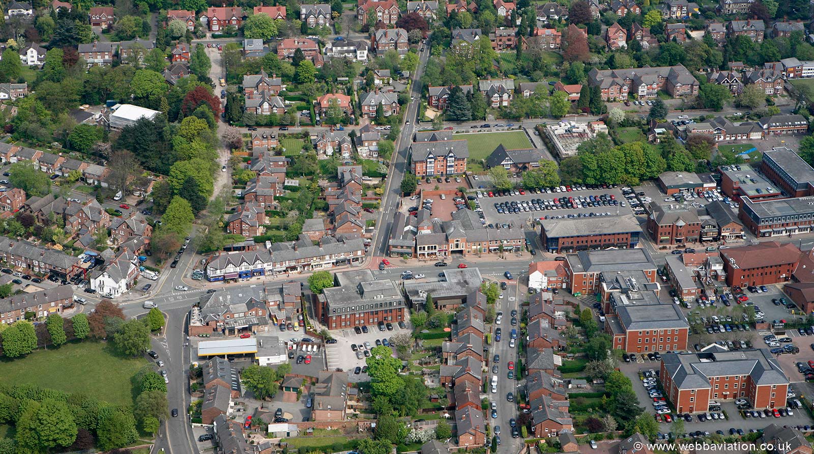  Water Lane Wilmslow  from the air