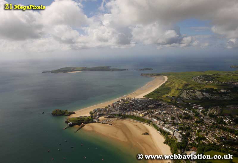  Tenby Pembrokeshire  Wales aerial photograph 