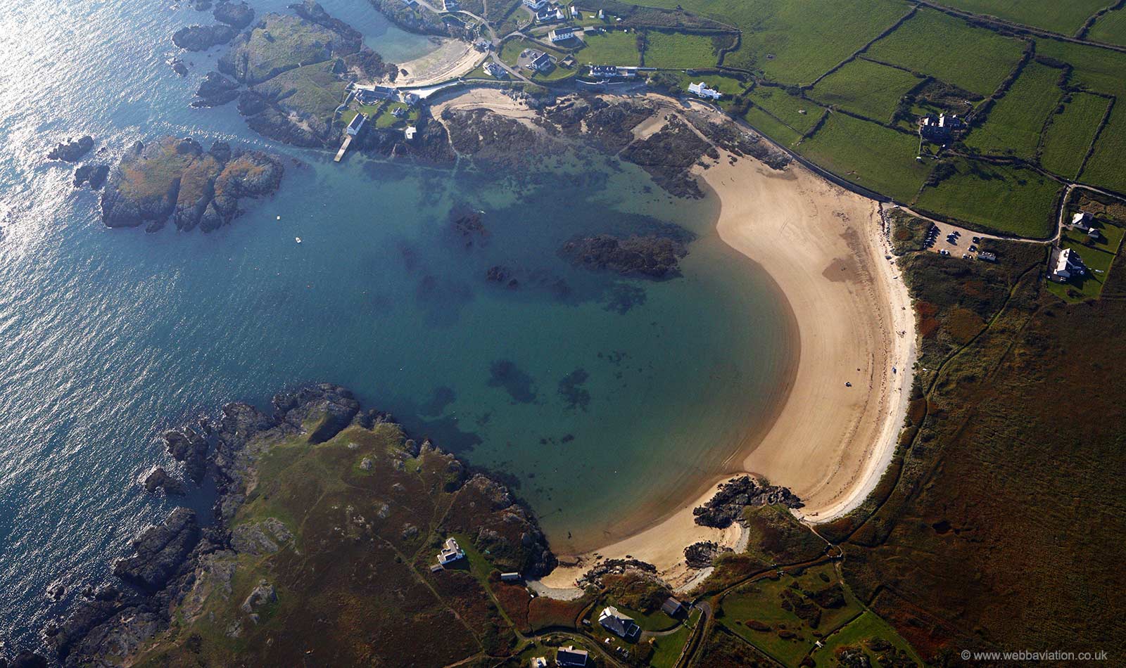 Borth Wen  Anglesey  aerial photograph