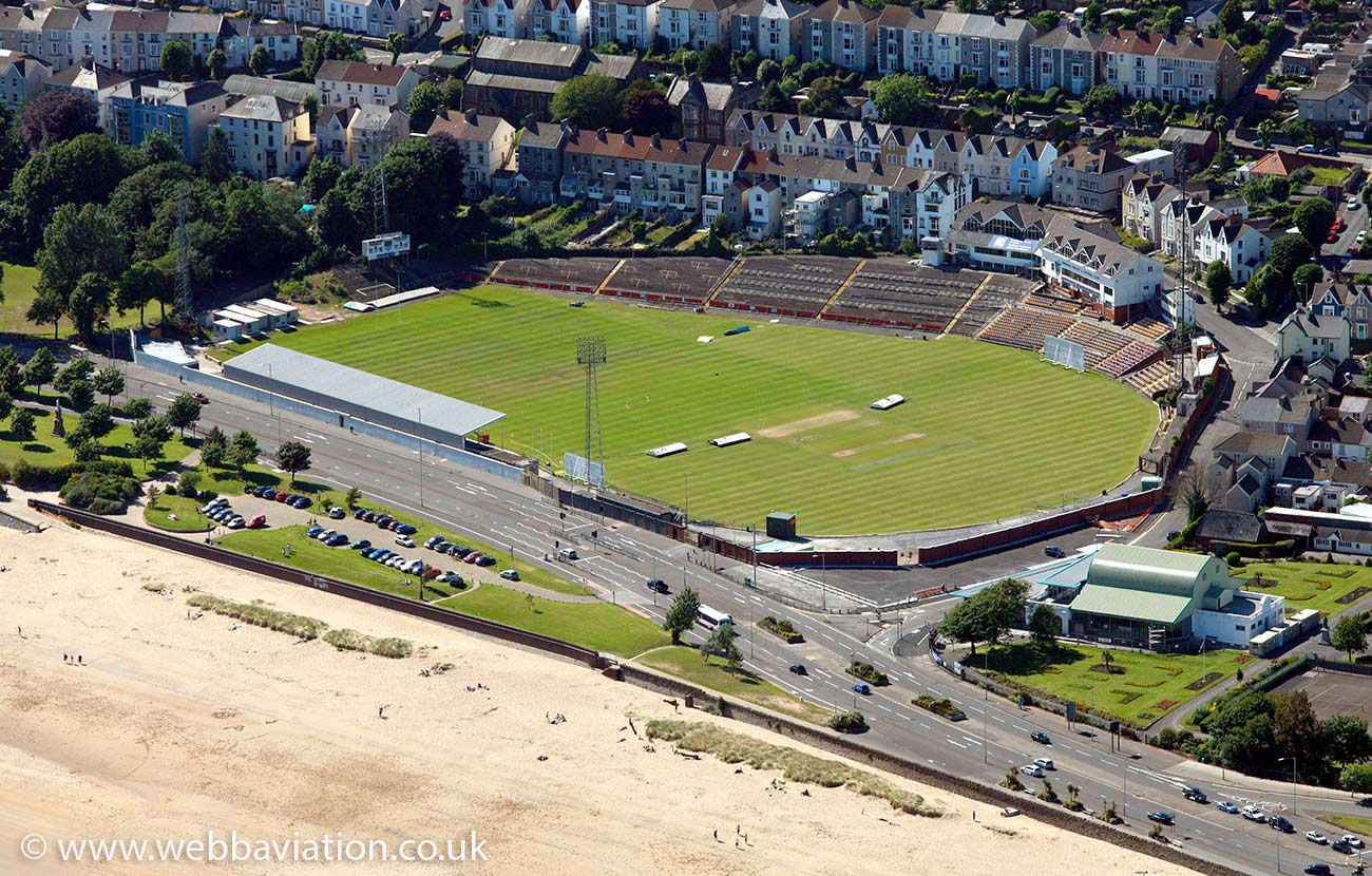 Swansea Cricket Ground aerial photograph 