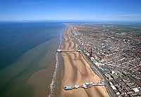 Blackpool s golden mile aerial