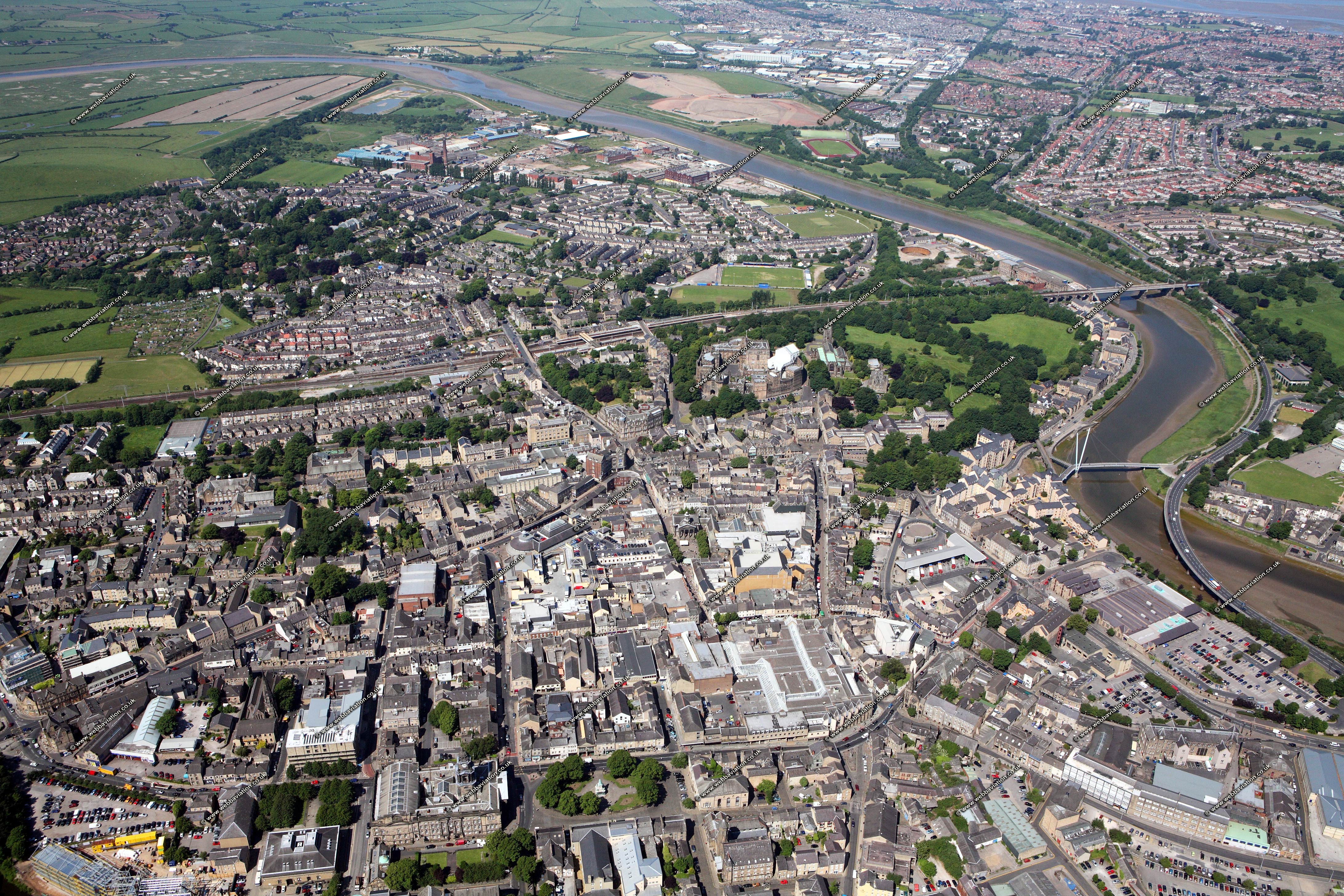 Aerial Photographs Of Lancaster Lancashire UK.