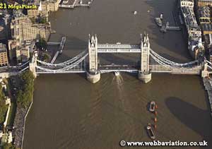 tower bridge
                    London aerial photograph
