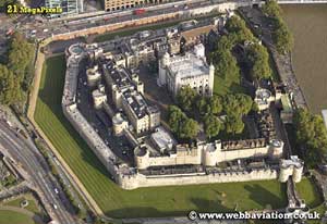 tower of
                    london aerial photograph