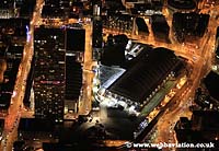 aerial
                    photo of beetham tower & Gmex manchester